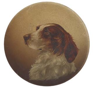 Walter Herbert Wheeler - The Head Of A Terrier; And The Head Of A Spaniel