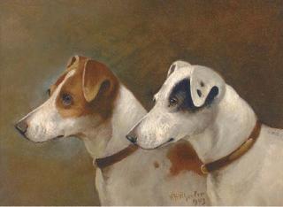 Walter Herbert Wheeler - Two terriers