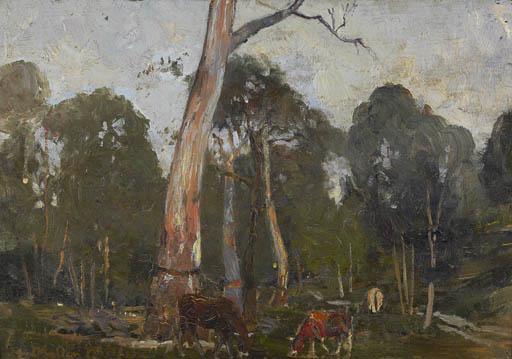 Walter Herbert Withers - Cattle Amongst The Gums