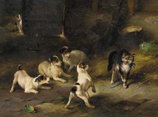 Walter Hunt - Pups at bay