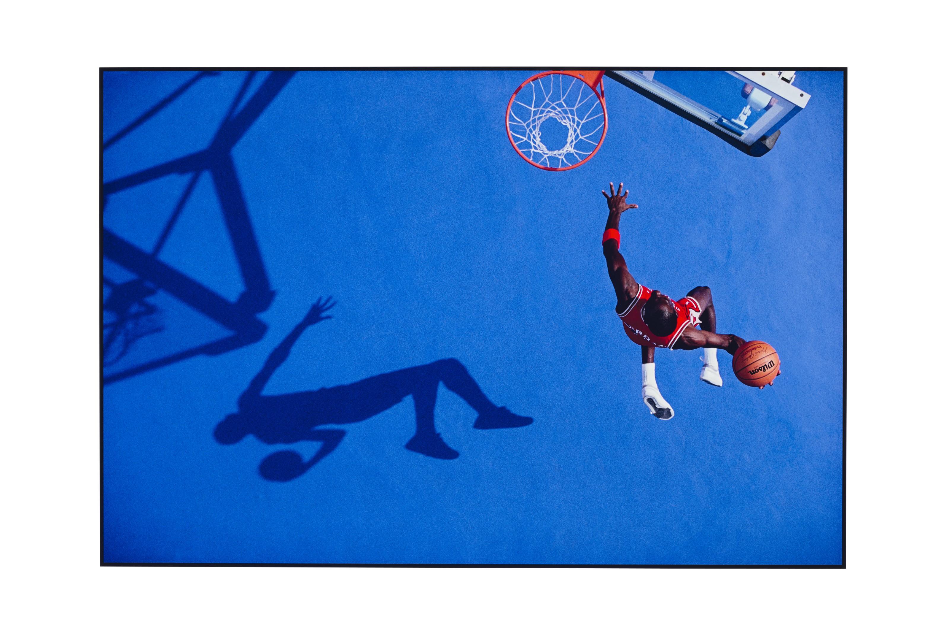Walter Iooss Jr. - Michael Jordan, ‘The Blue Dunk’, Lisle, IL, 1987