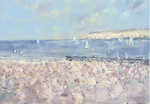 Walter John Beauvais - A Sunny Day On The Beach