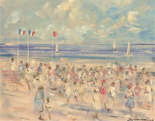 Walter John Beauvais - Summer on the beach