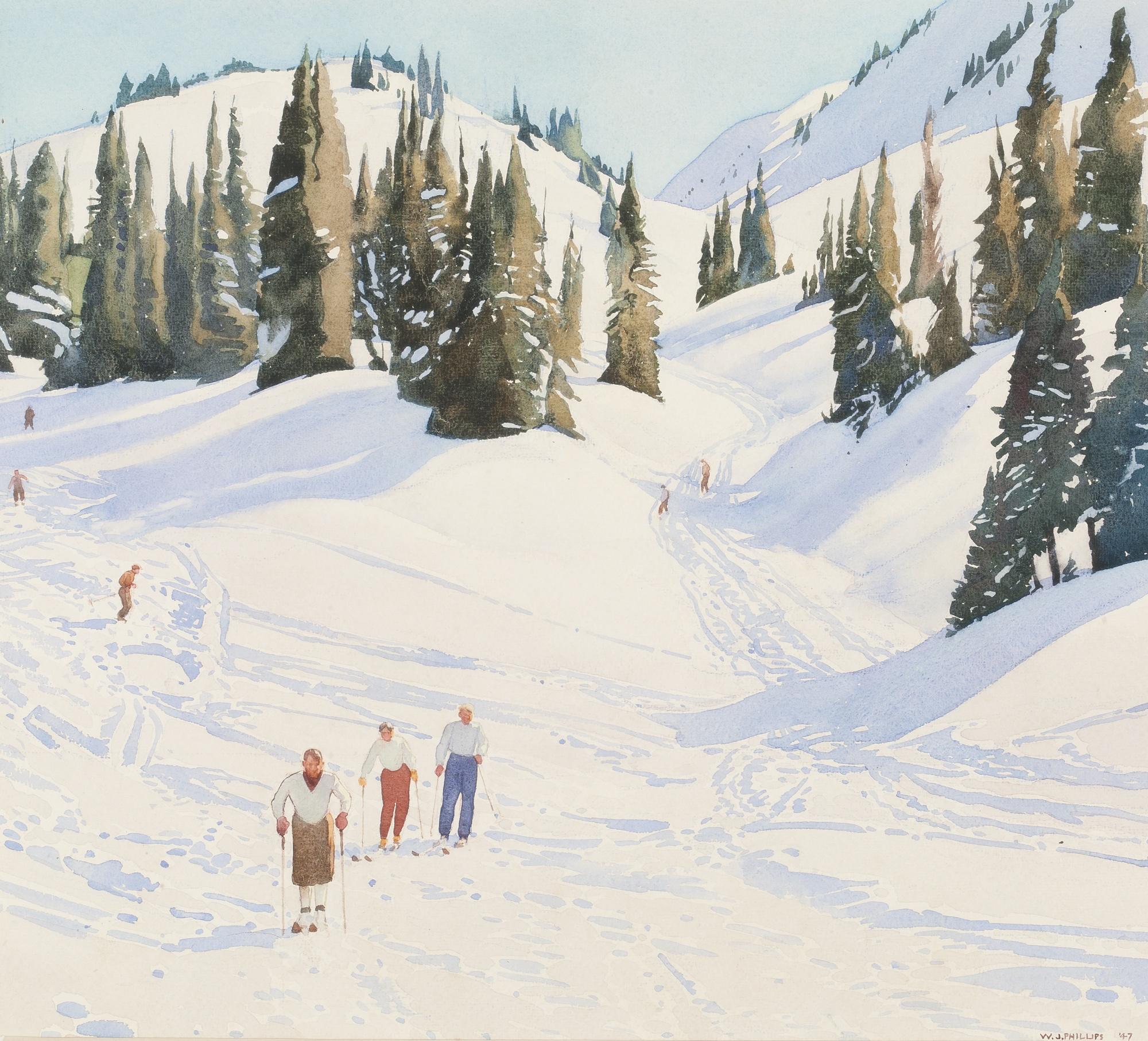 Walter Joseph Phillips - Skiers