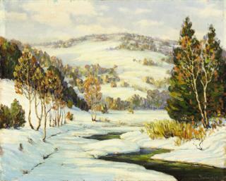 Walter Koeniger - Stream in Winter