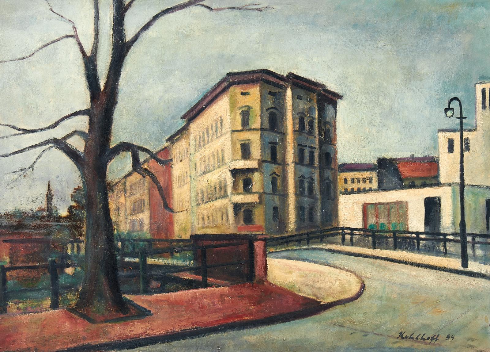 Walter Kohlhoff - Berliner Straße am Landwehrkanal