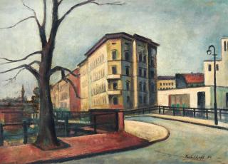 Walter Kohlhoff - Berliner Straße am Landwehrkanal
