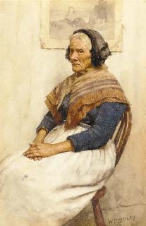 Walter Langely - Seated woman