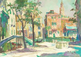 Walter Langhammer - Campo San Vio, Venezia