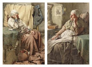 Walter Langley, R.I. - Bad news; and Pensive thoughts