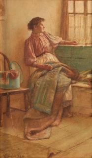 Walter Langley, RI - A Longing Gaze