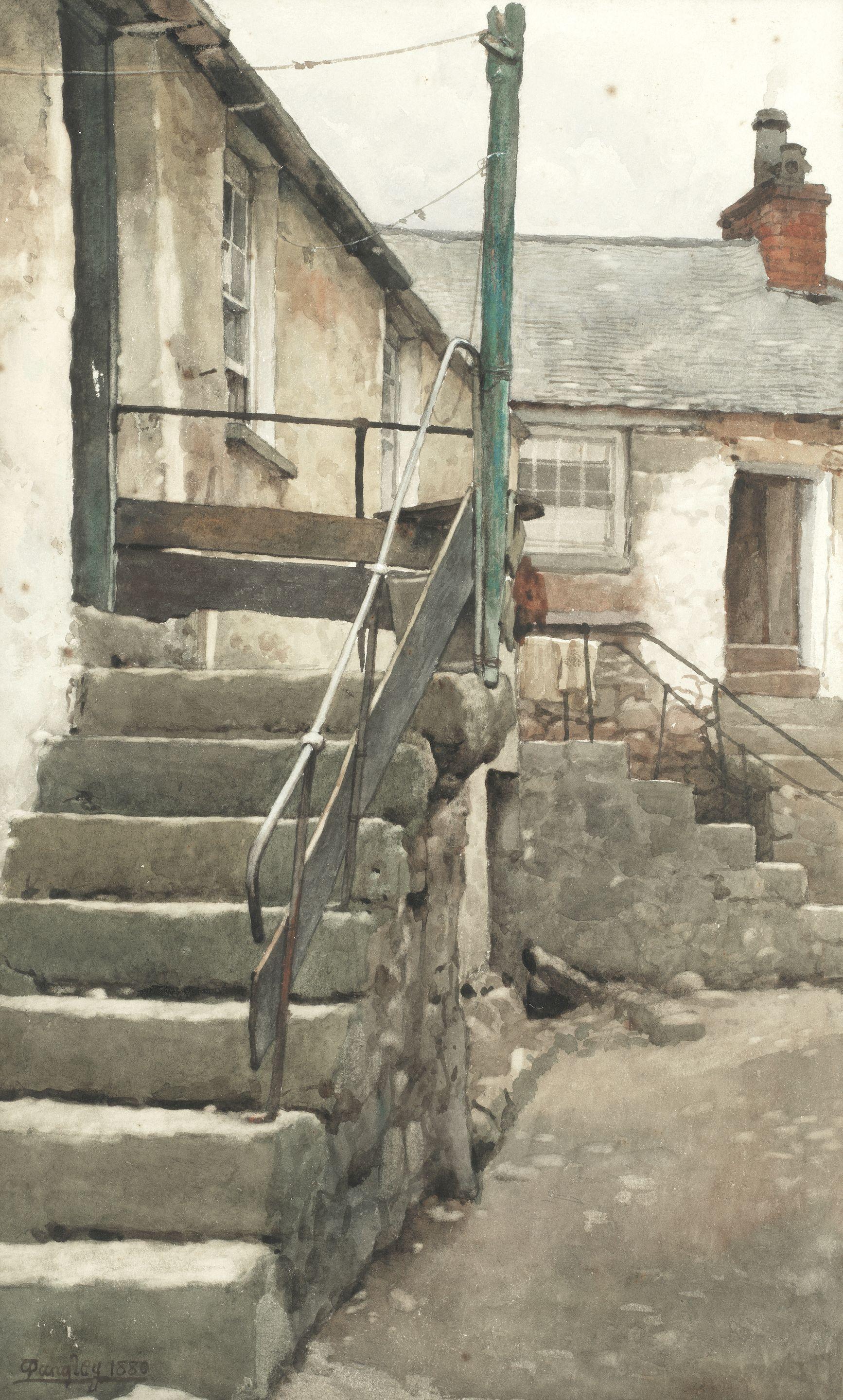 Walter Langley RI - \'Mousehole, Cornwall\'