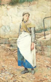 Walter Langley RI - The lass who loves a sailor