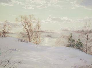 Walter Launt Palmer - The Frozen Pond