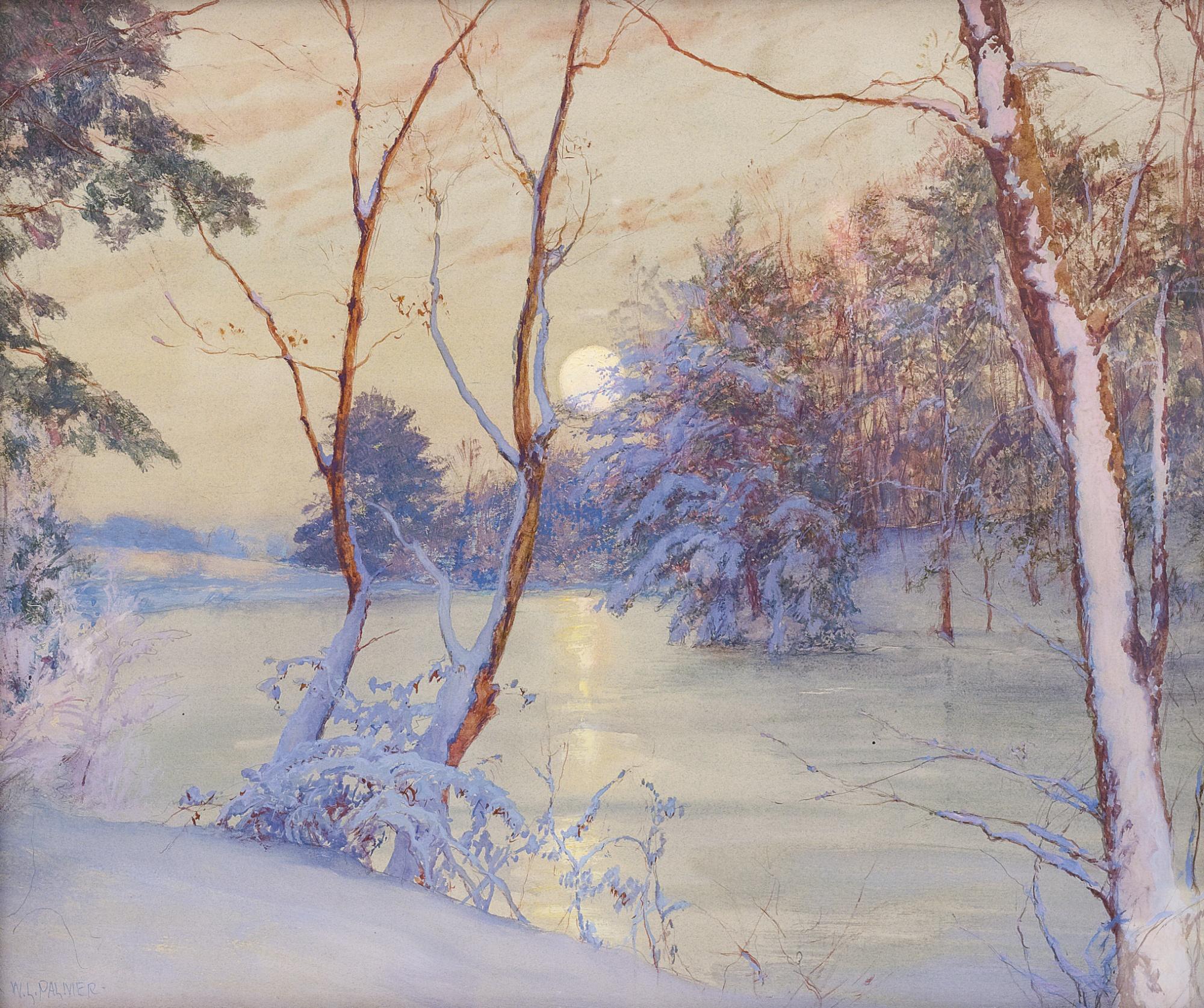 Walter Launt Palmer - Winter Moonrise
