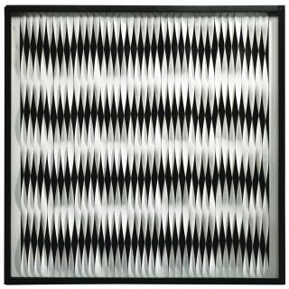 Walter Leblanc - Torsions Mobilo-Staticsigned, Titled Sb. 9 And Dated 1964 On The Back; White Polyvinyl In Black Painted Masonite Box.