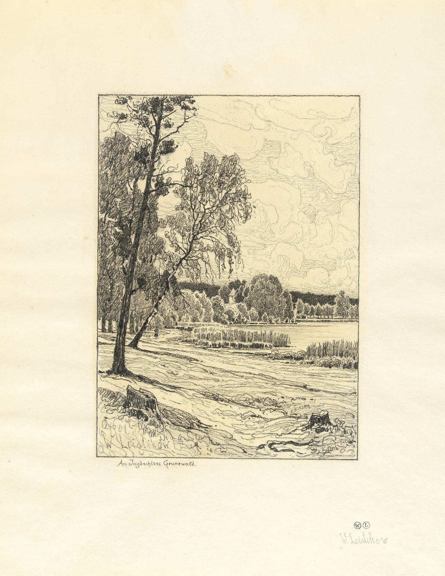 Walter Leistikow - „Am Jagdschloss Grunewald“