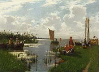 Walter Leistikow - Am Seeufer.