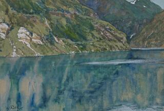 Walter Leistikow - Gebirgssee.