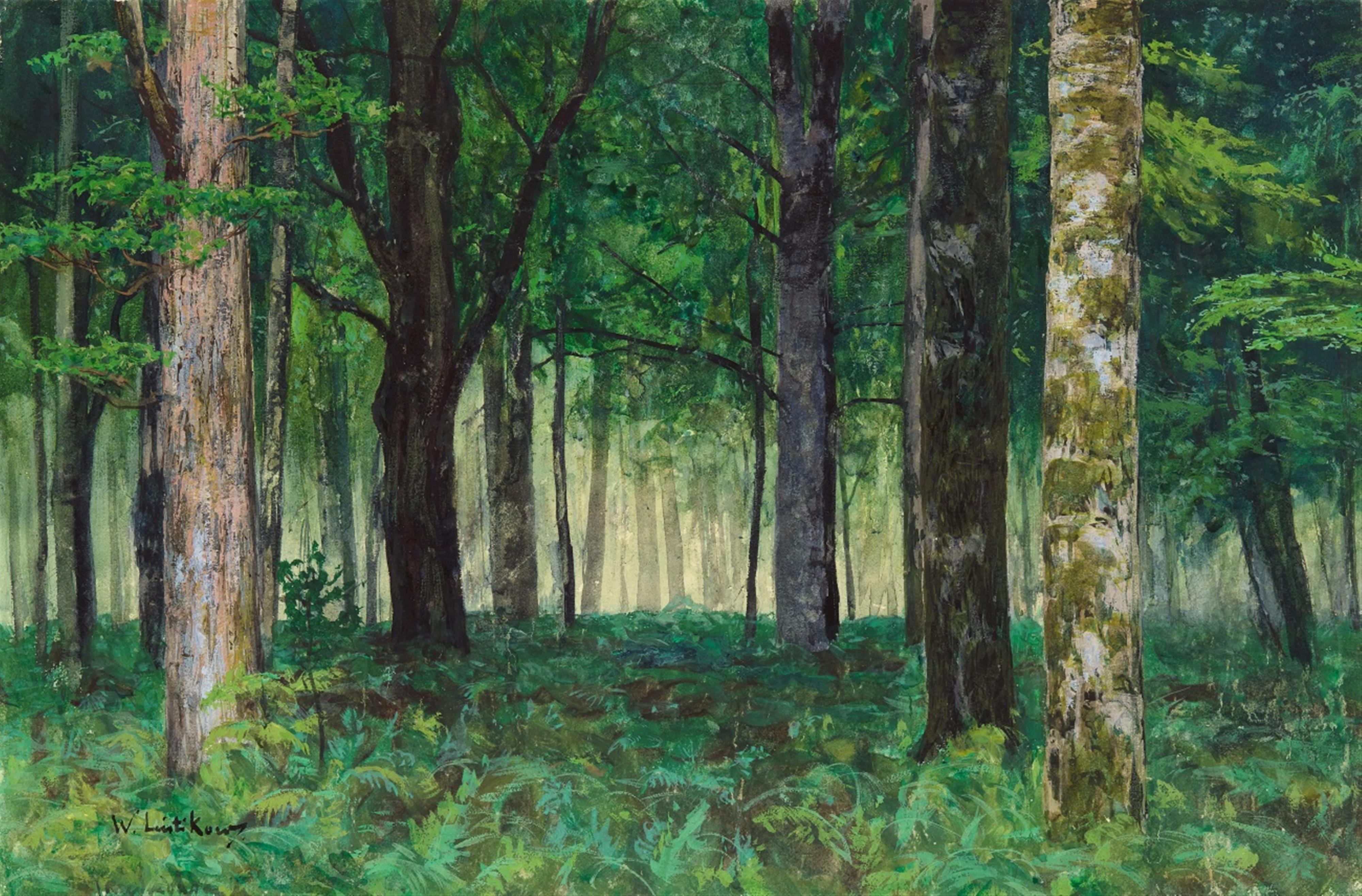 Walter Leistikow - Waldinneres bei Friedrichsruh