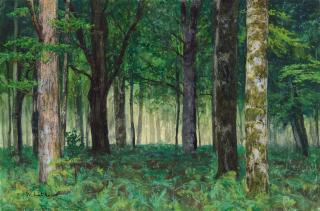 Walter Leistikow - Waldinneres bei Friedrichsruh