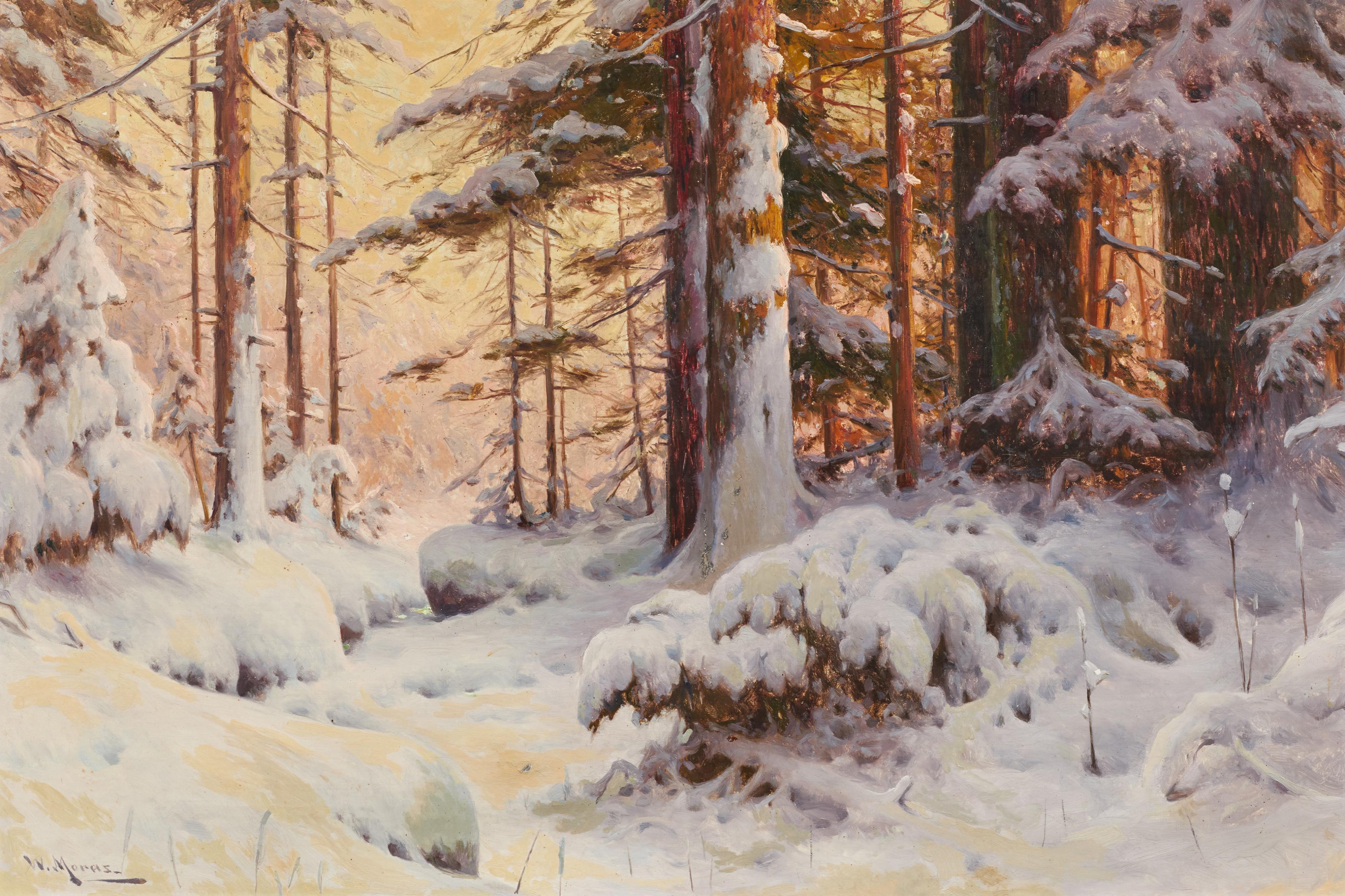 Walter Moras - Heller Winterwald.