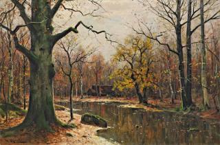Walter Moras - Herbst im Spreewald.