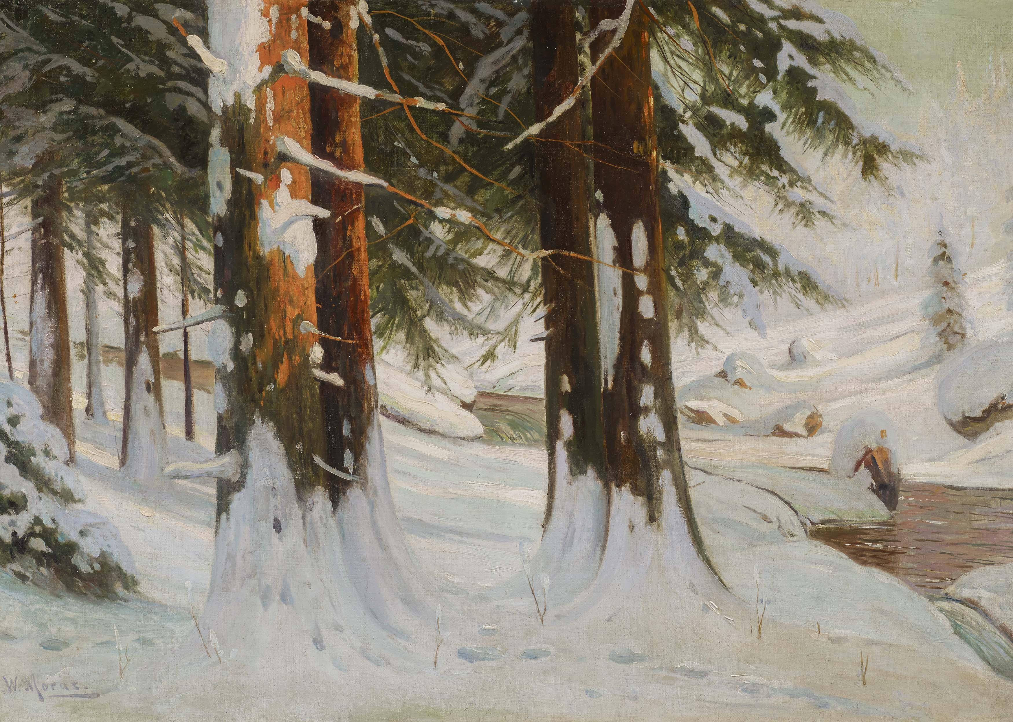 Walter Moras - Winterlandschaft.