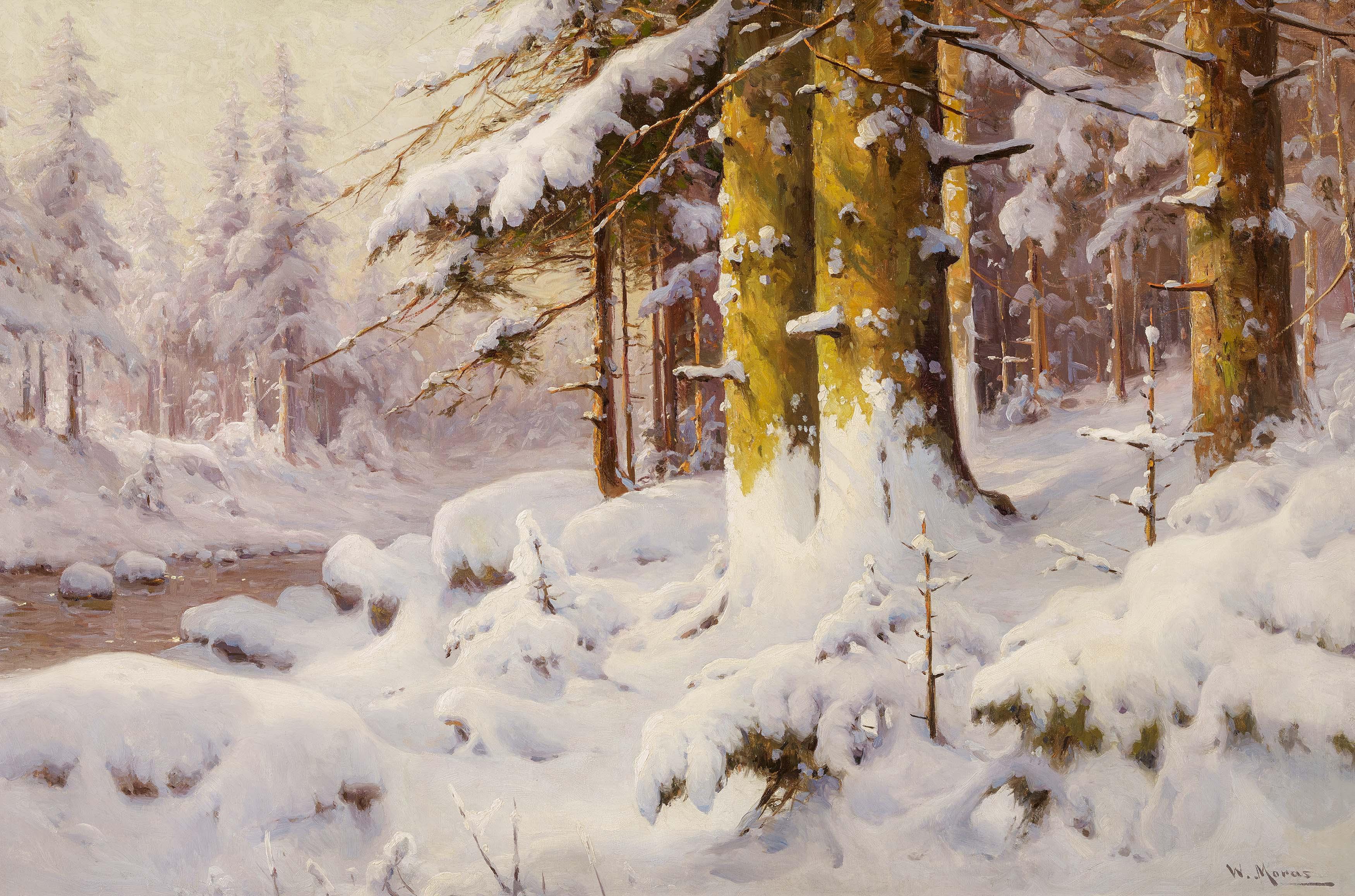 Walter Moras - Winterwald.