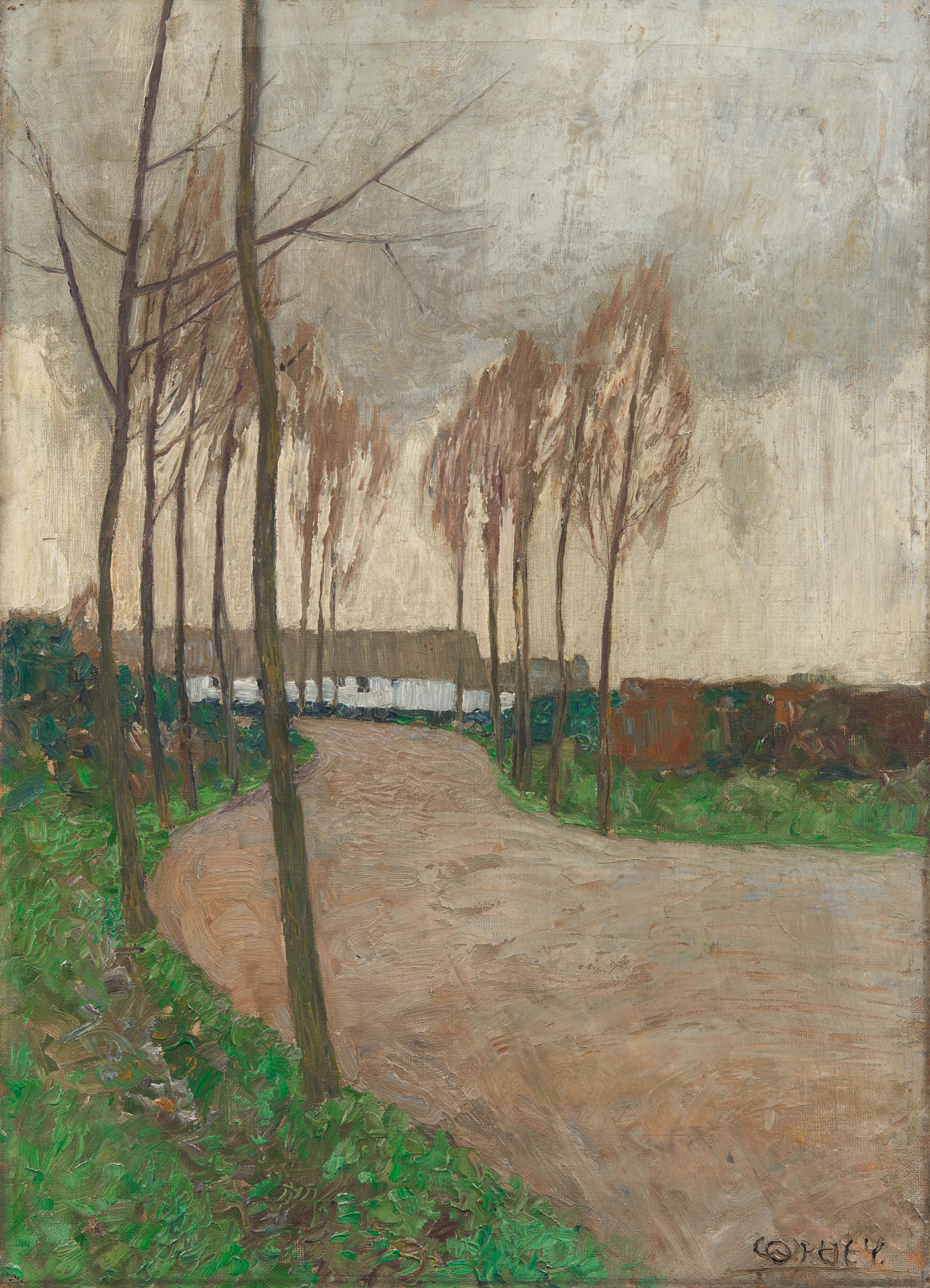 Walter Ophey - Landschaft mit Gehöft