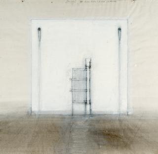 Walter Pichler - 3 Bll.: „Fasade“ – „Kubischer Raum (Schnitt)“ – „Kubischer Raum“