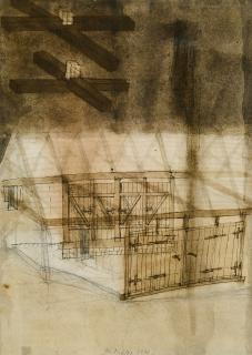 Walter Pichler - Kapelle (Konstruktion der Tore).