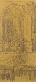 Walter Richard Sickert, A.R.A. - A Box at the Old Bedford Theatre