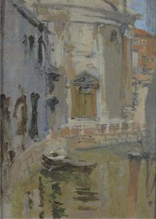 Walter Richard Sickert, A.R.A. - A Quiet Canal, Venice