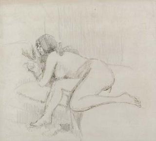 Walter Richard Sickert, A.R.A. - Crouching Nude