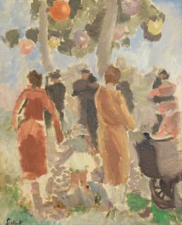 Walter Richard Sickert A.R.A. - Fete near Envermeu, Dieppe