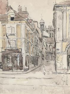 Walter Richard Sickert, A.R.A. - La Rue Notre Dame, Dieppe