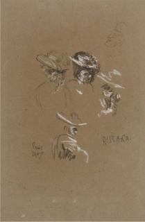 Walter Richard Sickert, A.R.A. - L\'Eldorado:  Studies of Heads
