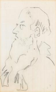 Walter Richard Sickert A.R.A. - Portrait of a Man in Profile