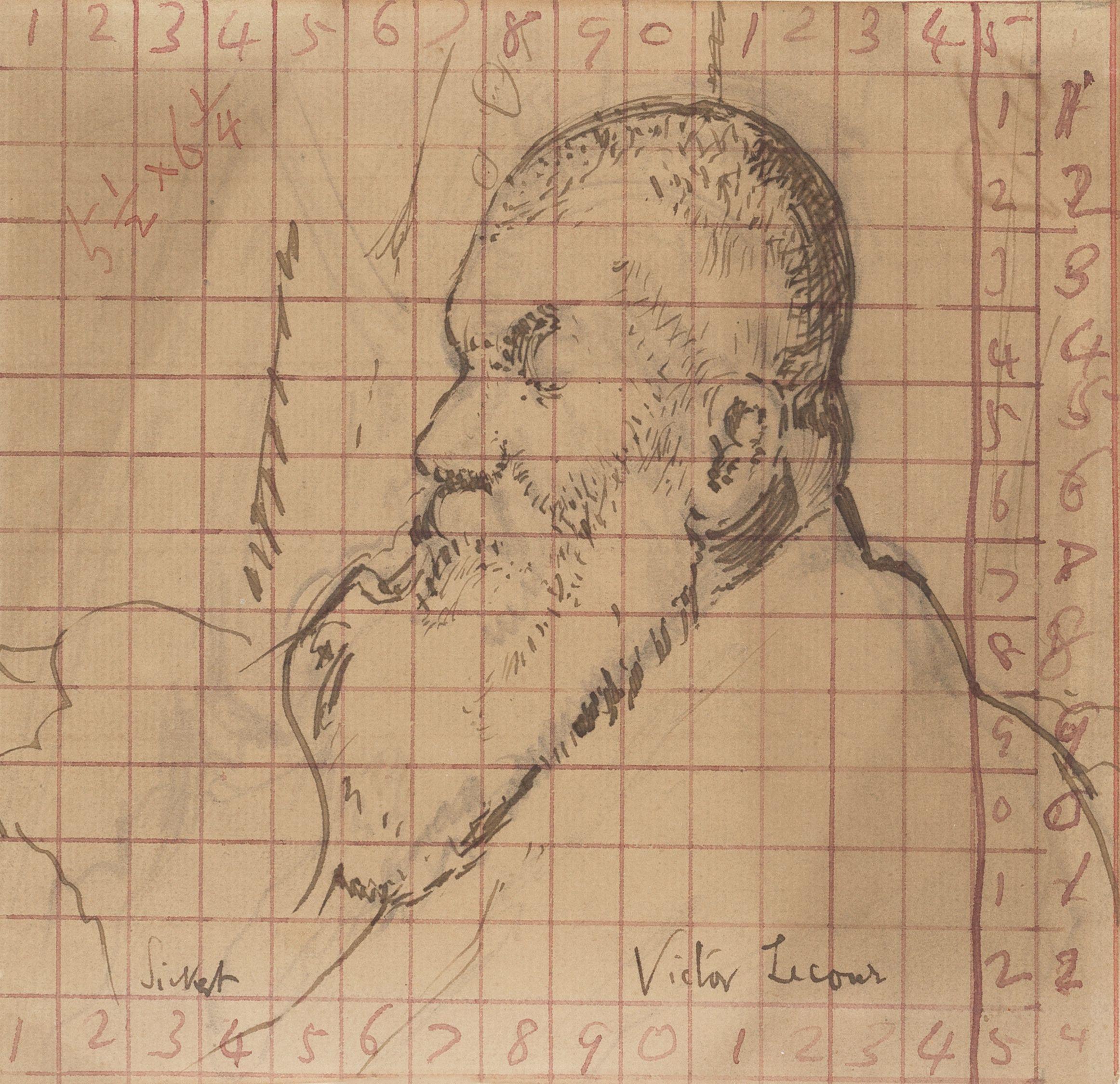 Walter Richard Sickert A.R.A. - Portrait of Victor Lecourt