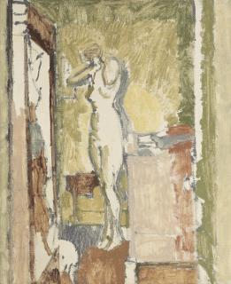 Walter Richard Sickert, A.R.A. - Standing nude in an interior