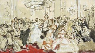 Walter Richard Sickert, A.R.A. - Study For Glencora (After John Gilbert)
