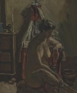 Walter Richard Sickert, A.R.A. - The Beribboned Washstand