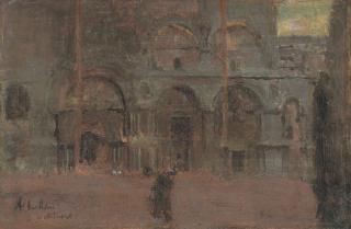 Walter Richard Sickert, A.R.A. - The Façade of St. Mark\'s, Venice