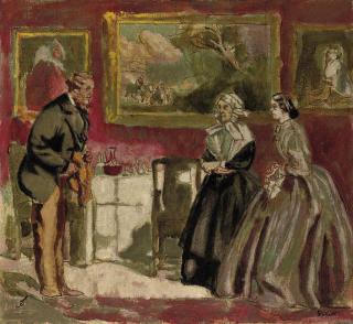 Walter Richard Sickert, A.R.A. - The Housekeeper\'s Niece (after John Gilbert)