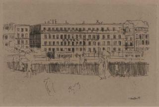 Walter Richard Sickert - Dieppe, The Old Hotel Royal (facsimile version) (Bromberg 138)