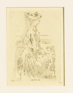 Walter Richard Sickert - Kitty K., Red Lion Square (The Large Plate) (Bromberg 164)