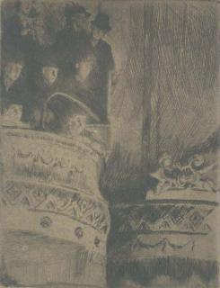 Walter Richard Sickert - The Old Bedford (The small plate) (Bromberg 135)