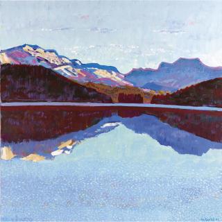Walter Ropélé - Champèrsee Mit Piz La Margna, 2007 Lake Campèr With Piz La Margna, 2007