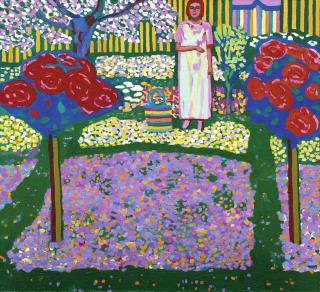 Walter Ropélé - Frau Im Rosengarten, 2005